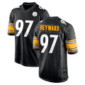P.Steelers #97 Cameron Heyward Player Black Home Game PETTCS Stitched Jerseys