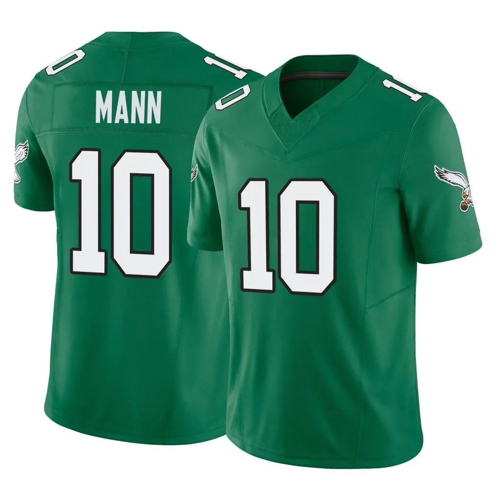 P.Eagles #10 Braden Mann Player Green Kelly Alternate Vapor F.U.S.E. Home Game PETTCS Stitched Jerseys