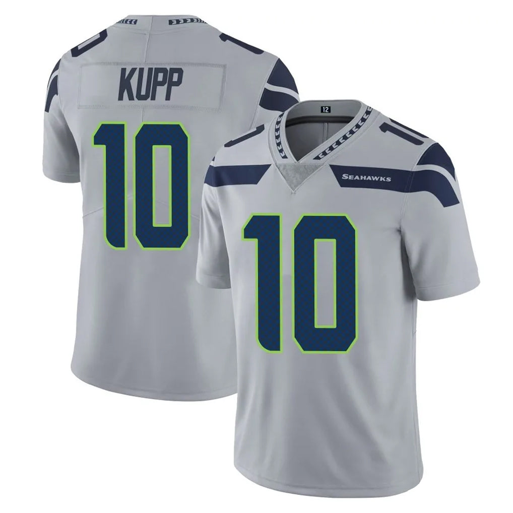 S.Seahawks #10 Cooper Kupp Player Gray Limited Vapor Untouchable Home Game PETTCS Stitched Jerseys