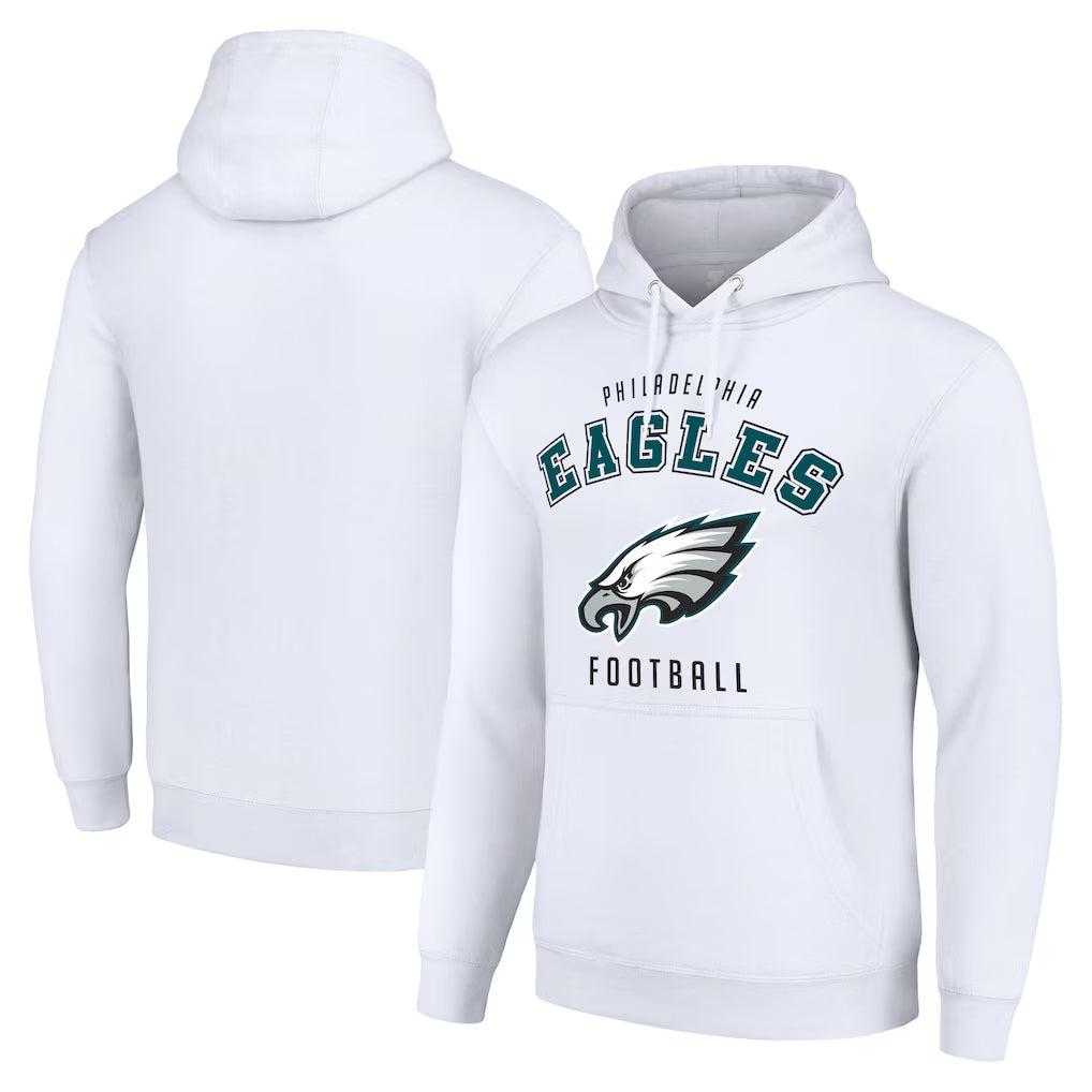 P.Eagles ## Eagles Blank Player White Pullover Hoodies Home Game PETTCS Stitched Jerseys