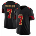 SF.49ers #7 De'Zhaun Stribling Player Black Limited Rivalries Collection Home Game PETTCS Stitched Jerseys
