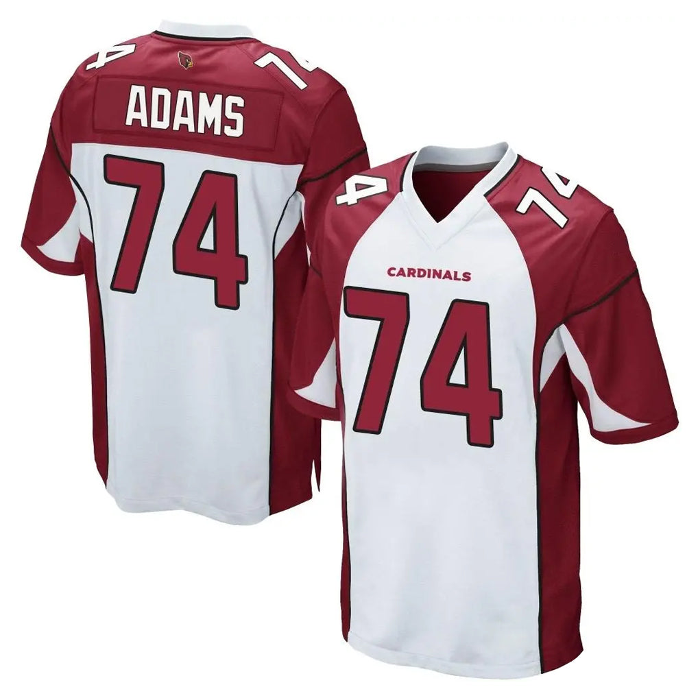 A.Cardinals #74 Isaiah Adams Player White Cardinal Home Game PETTCS Stitched Jerseys