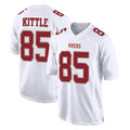 SF.49ers #85 George Kittle Player White Fashion Home Game PETTCS Stitched Jerseys