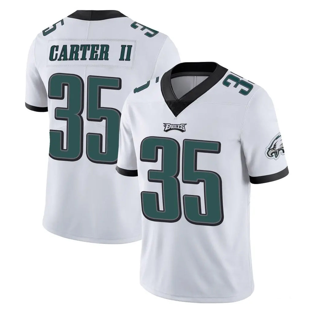 P.Eagles #35 Michael Carter II Player White Limited Vapor Untouchable Home Game PETTCS Stitched Jerseys