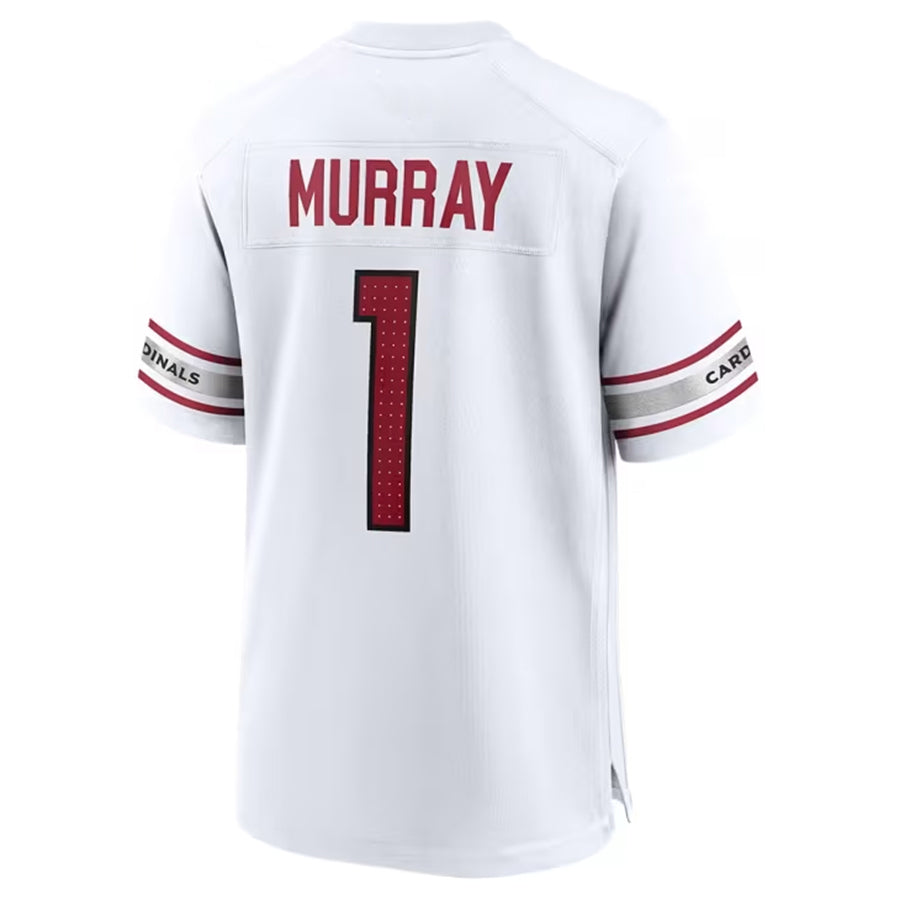A.Cardinals #1 Kyler Murray Player White Home Game PETTCS Stitched Jerseys