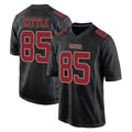 SF.49ers #85 George Kittle Player Black Fashion Home Game PETTCS Stitched Jerseys
