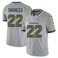 S.Seahawks #22 Rashid Shaheed Player Grey Limited 2025 Rivalries Collection Home Game PETTCS Stitched Jerseys