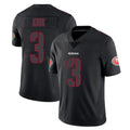 SF.49ers #3 Christian Kirk Player Black Impact Limited Home Game STECN Stitched Jerseys