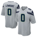 S.Seahawks #0 DeMarcus Lawrence Player Gray Home Game PETTCS Stitched Jerseys