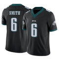 P.Eagles #6 DeVonta Smith Player Black Limited Vapor F.U.S.E. Home Game PETTCS Stitched Jerseys