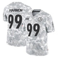 P.Steelers #99 Derrick Harmon Player Arctic Camo Limited Salute To Service Home Game PETTCS Stitched Jerseys