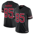 A.Cardinals #85 Trey McBride Player Black Vapor F.U.S.E. Limited Home Game PETTCS Stitched Jerseys