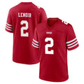 SF.49ers #2 Deommodore Lenoir Player Red Game Home PETTCS Stitched Jerseys