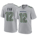 S.Seahawks #12 12th Fan Player Gray Atmosphere Fashion Home Game PETTCS Stitched Jerseys
