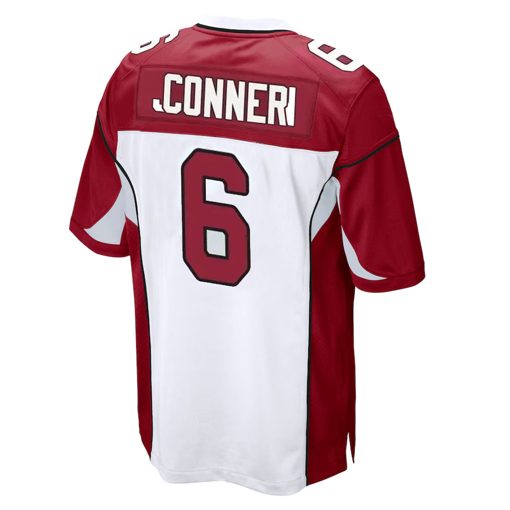A.Cardinals #6 James Conner Player White Cardinal Home Game PETTCS Stitched Jerseys