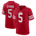 SF.49ers #5 Mike Evans Player Red Game Home PETTCS Stitched Jerseys