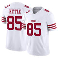 SF.49ers #85 George Kittle Player White Limited Vapor F.U.S.E. Home Game PETTCS Stitched Jerseys