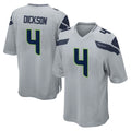 S.Seahawks #4 Michael Dickson Player Gray Home Game PETTCS Stitched Jerseys