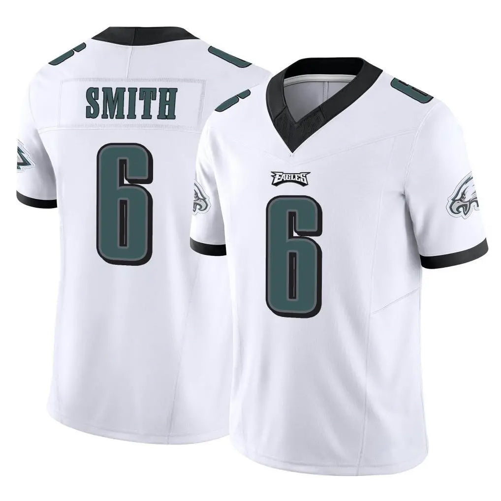 P.Eagles #6 DeVonta Smith Player White Limited Vapor F.U.S.E. Home Game PETTCS Stitched Jerseys
