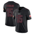 SF.49ers #15 De'Zhaun Stribling Player Black Impact Limited Home Game PETTCS Stitched Jerseys