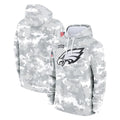 P.Eagles ## Eagles Blank Player Arctic Camo Salute to Service Pullover Hoodies Limited Game PETTCS Stitched Jerseys