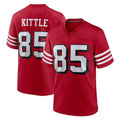 SF.49ers #85 George Kittle Player Red Limited Alternate Home Game PETTCS Stitched Jerseys