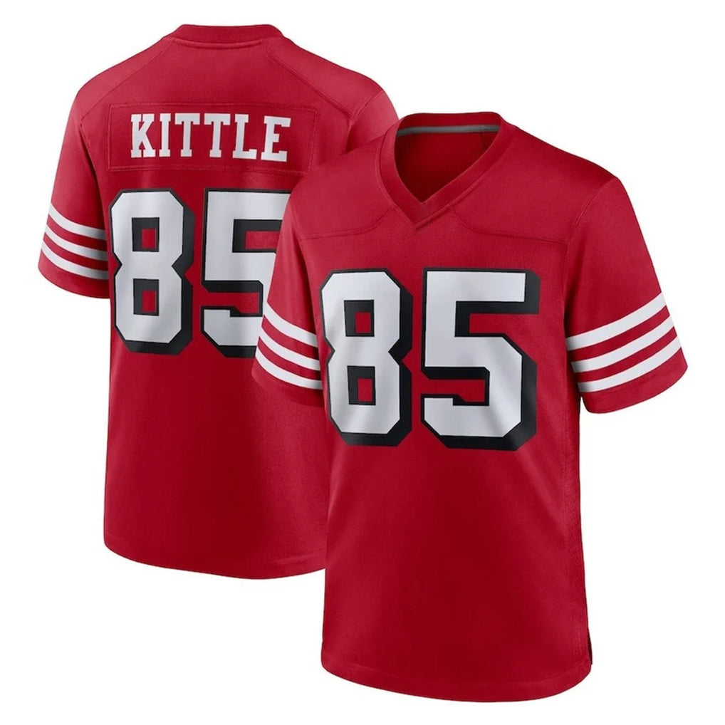 SF.49ers #85 George Kittle Player Red Limited Alternate Home Game PETTCS Stitched Jerseys