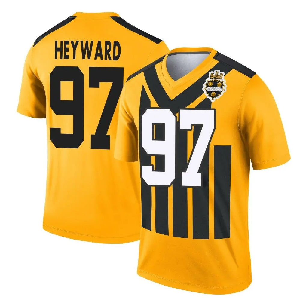 P.Steelers #97 Cameron Heyward Player Gold Legend Limited 1933 Throwback Performance Home Game PETTCS Stitched Jerseys