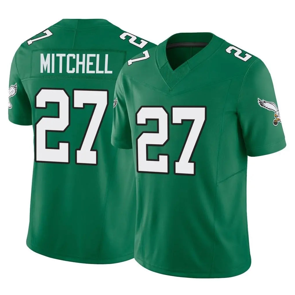 P.Eagles #27 Quinyon Mitchell Player Green Kelly Alternate Vapor F.U.S.E. Home Game PETTCS Stitched Jerseys