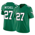 P.Eagles #27 Quinyon Mitchell Player Green Kelly Alternate Vapor F.U.S.E. Home Game PETTCS Stitched Jerseys