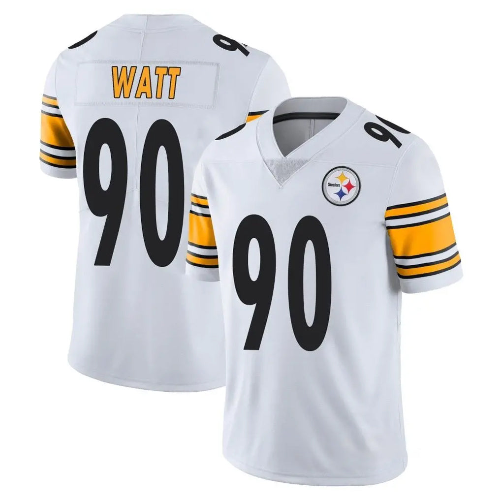 P.Steelers #90 T.J. Watt Player White Limited Vapor Untouchable Home Game PETTCS Stitched Jerseys