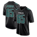 P.Eagles #65 Lane Johnson Player Carbon Black Fashion Home Game PETTCS Stitched Jerseys