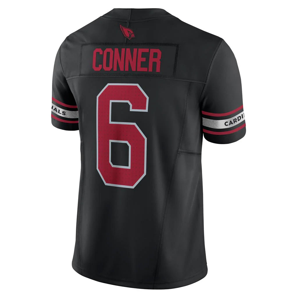 A.Cardinals #6 James Conner Player Black Vapor F.U.S.E. Limited PETTCS Stitched Jerseys