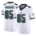 P.Eagles #65 Lane Johnson Player White Limited Vapor F.U.S.E. Home Game PETTCS Stitched Jerseys