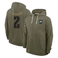 P.Eagles #2 Riq Woolen Player Olive Salute to Service Pullover Hoodies Limited PETTCS Stitched Jerseys