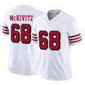 SF.49ers #68 Colton McKivitz Player White Limited Alternate Vapor F.U.S.E. Home Game PETTCS Stitched Jerseys