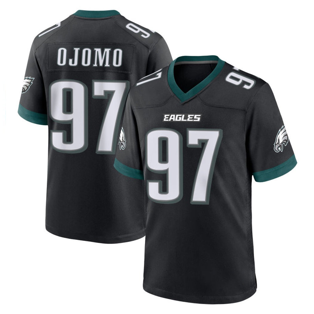 P.Eagles #97 Moro Ojomo Player Black Game Home PETTCS Stitched Jerseys