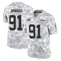 NY.Jets #91 Jowon Briggs Player Arctic Camo Salute to Service Limited Game Ddoa Stitched Jerseys