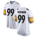 P.Steelers #99 Derrick Harmon Player White Home Game PETTCS Stitched Jerseys