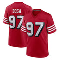 SF.49ers #97 Nick Bosa Player Red Limited Alternate Home Game PETTCS Stitched Jerseys