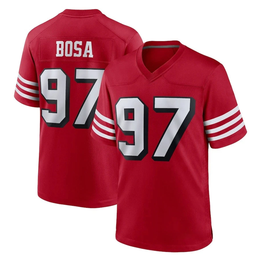 SF.49ers #97 Nick Bosa Player Red Limited Alternate Home Game PETTCS Stitched Jerseys