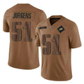 P.Eagles #51 Cam Jurgens Player Brown Salute To Service Limited PETTCS Stitched Jerseys