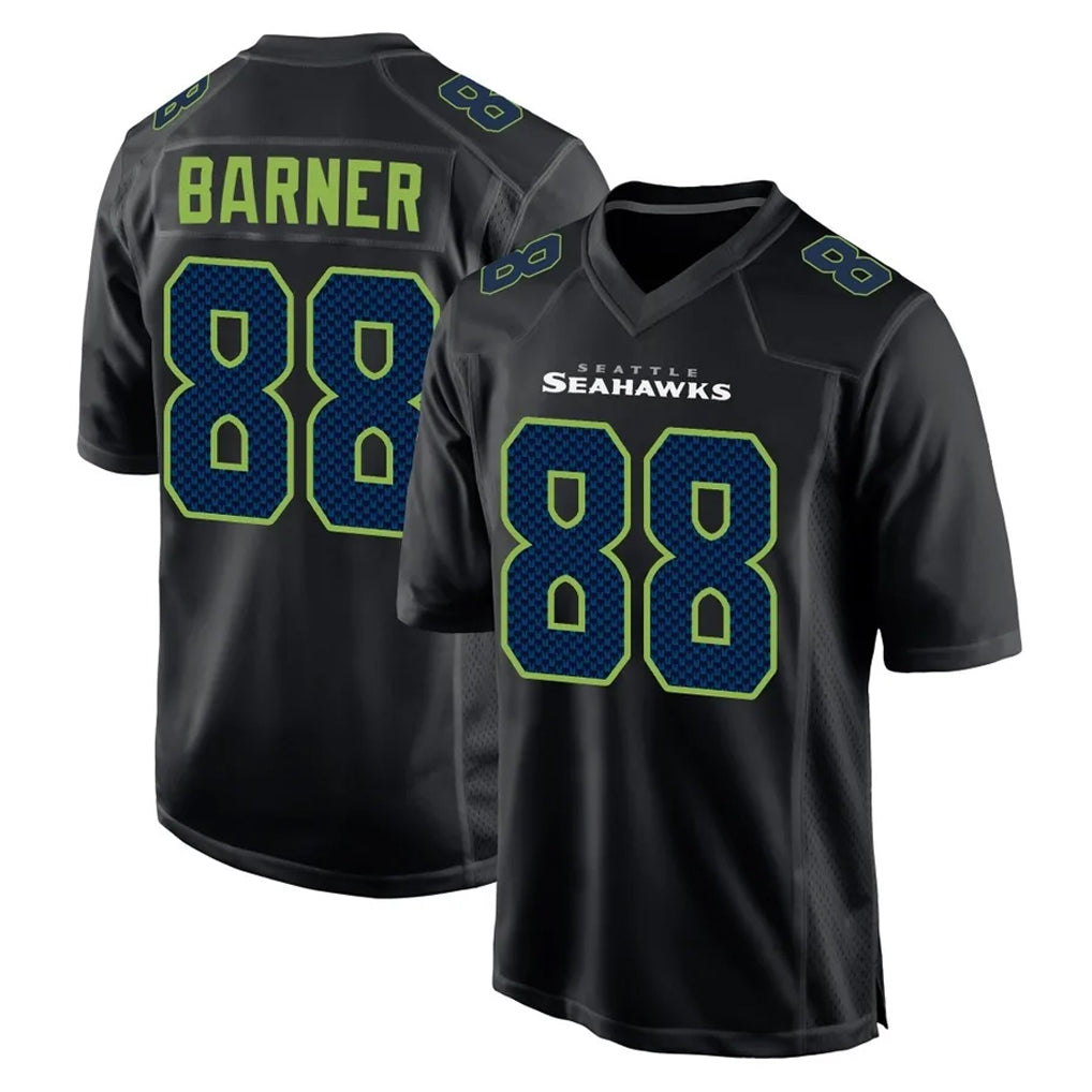 S.Seahawks #88 AJ Barner Player Black Limited Fashion Home Game PETTCS Stitched Jerseys
