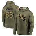 A.Cardinals #85 Trey McBride Player Olive Salute to Service Limited Hoodies PETTCS Stitched Jerseys