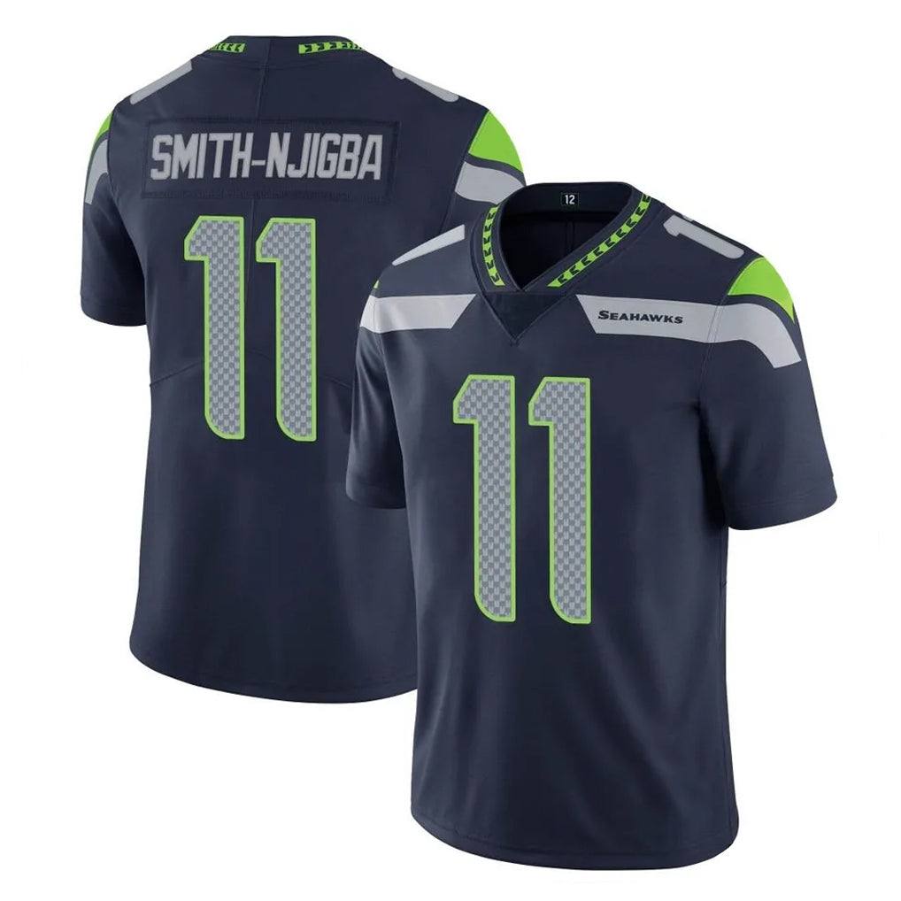 S.Seahawks #11 Jaxon Smith-Njigba Player Navy Limited Vapor Untouchable Home Game PETTCS Stitched Jerseys