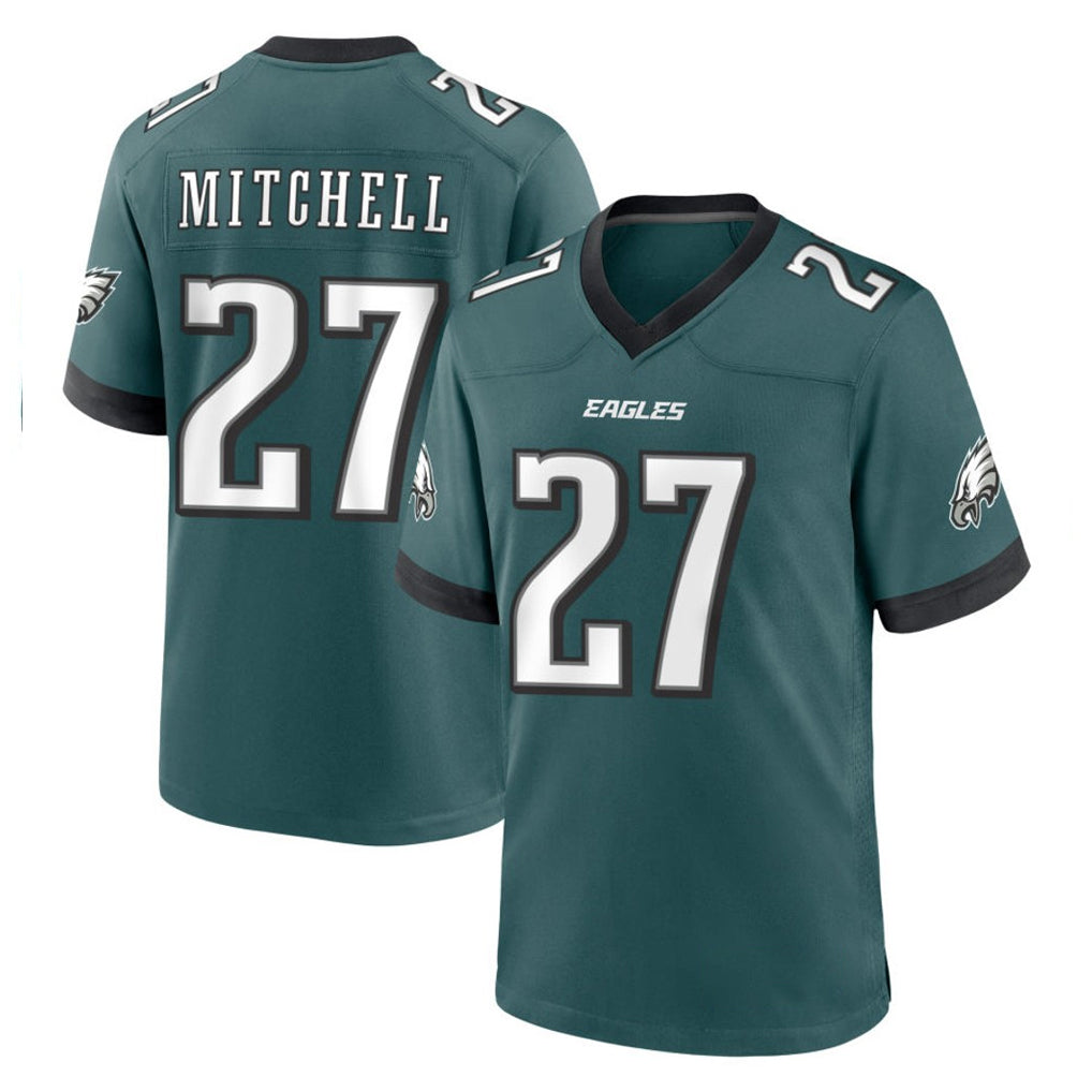 P.Eagles #27 Quinyon Mitchell Player Green Home Game PETTCS Stitched Jerseys